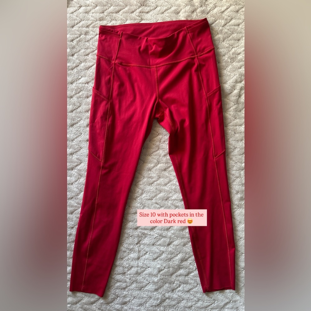 Lululemon fast and free Leggings with Pockets 10